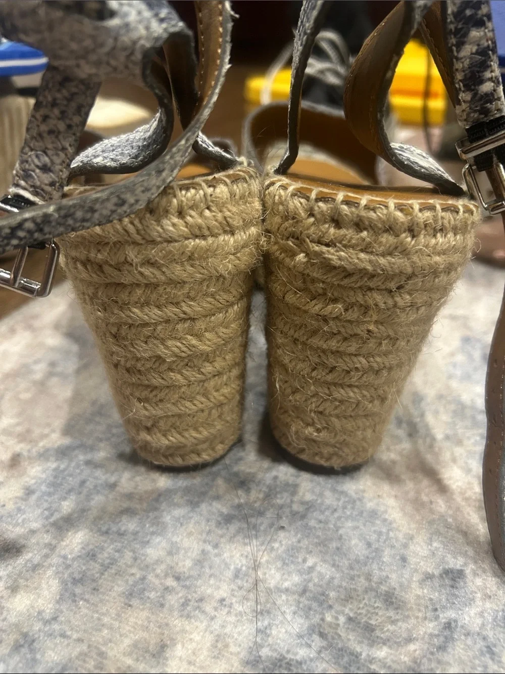 Franco Sarto Women's Snake skin wedge heels